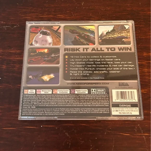 Original 1999 Need For Speed: High Stakes PS1/PS2 - Picture 2 of 2